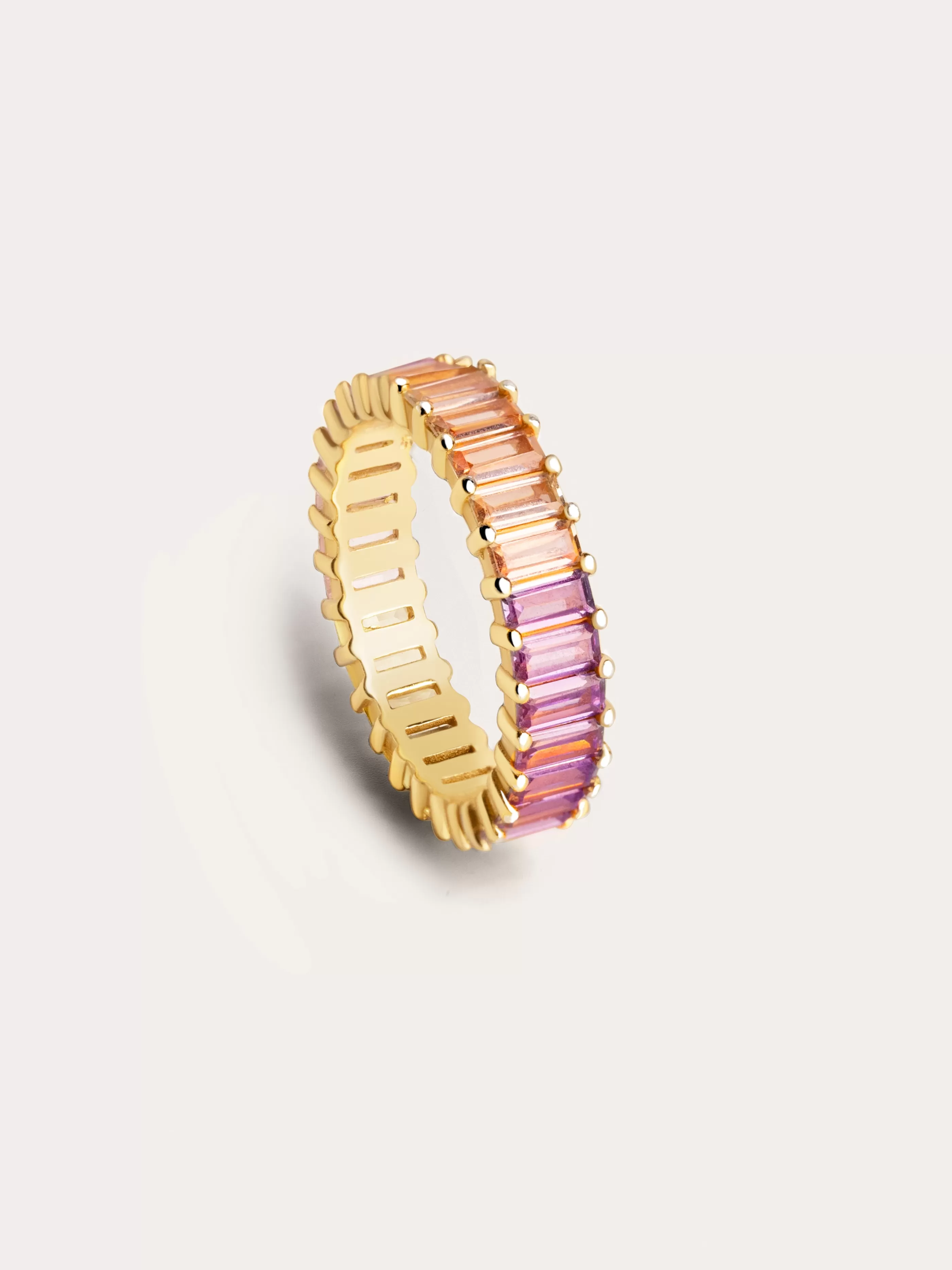 SINGULARU Anillo Sia Colors Plata Bano Oro- Anillos Con Talla