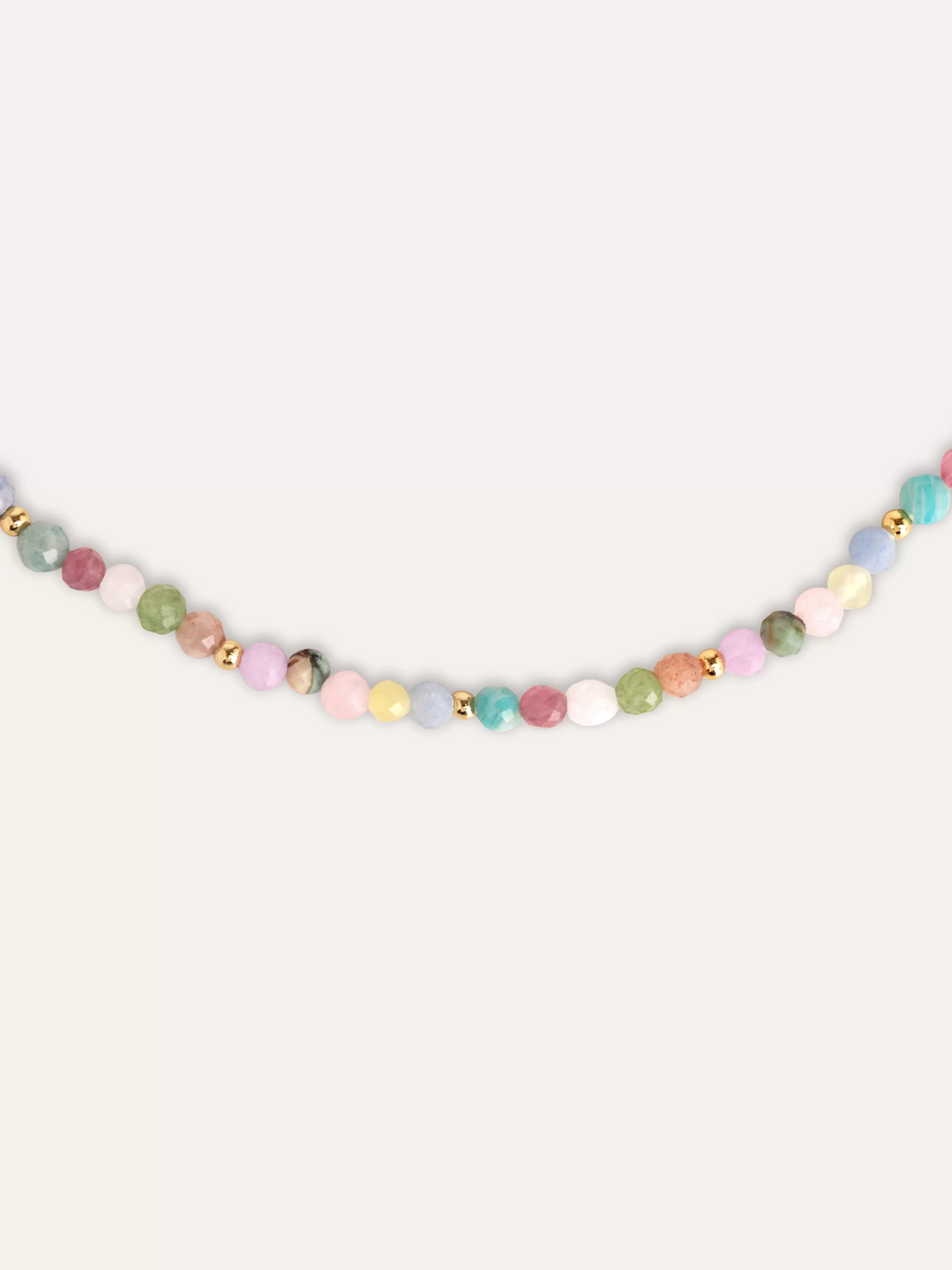 SINGULARU Collar Altea Dots Colors Bano Oro- Collares De Colores
