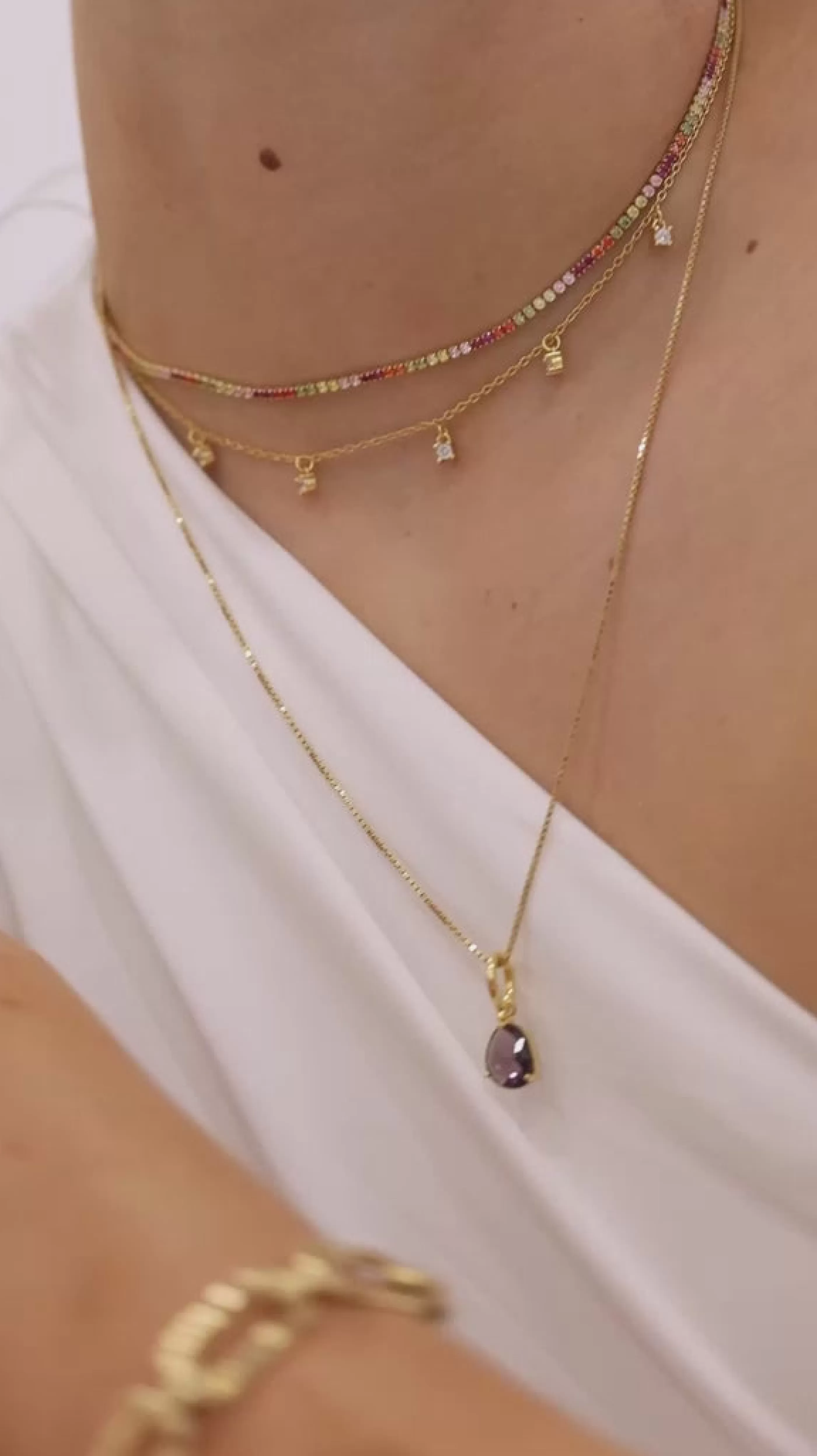 SINGULARU Pendientes Aro Estellar Colors Plata Bano Oro- Aros