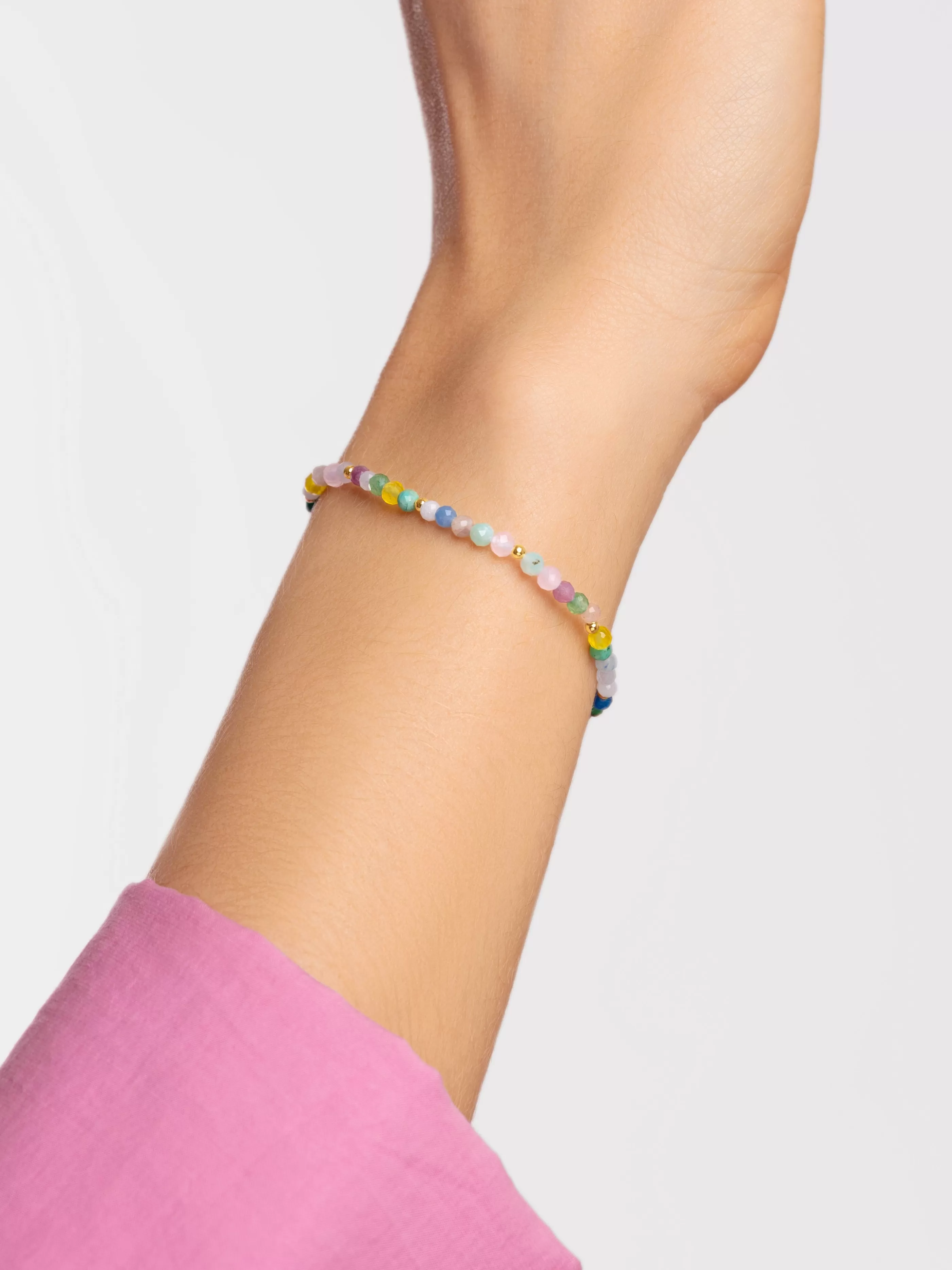 SINGULARU Pulsera Altea Dots Colors Bano Oro- Pulseras De Colores