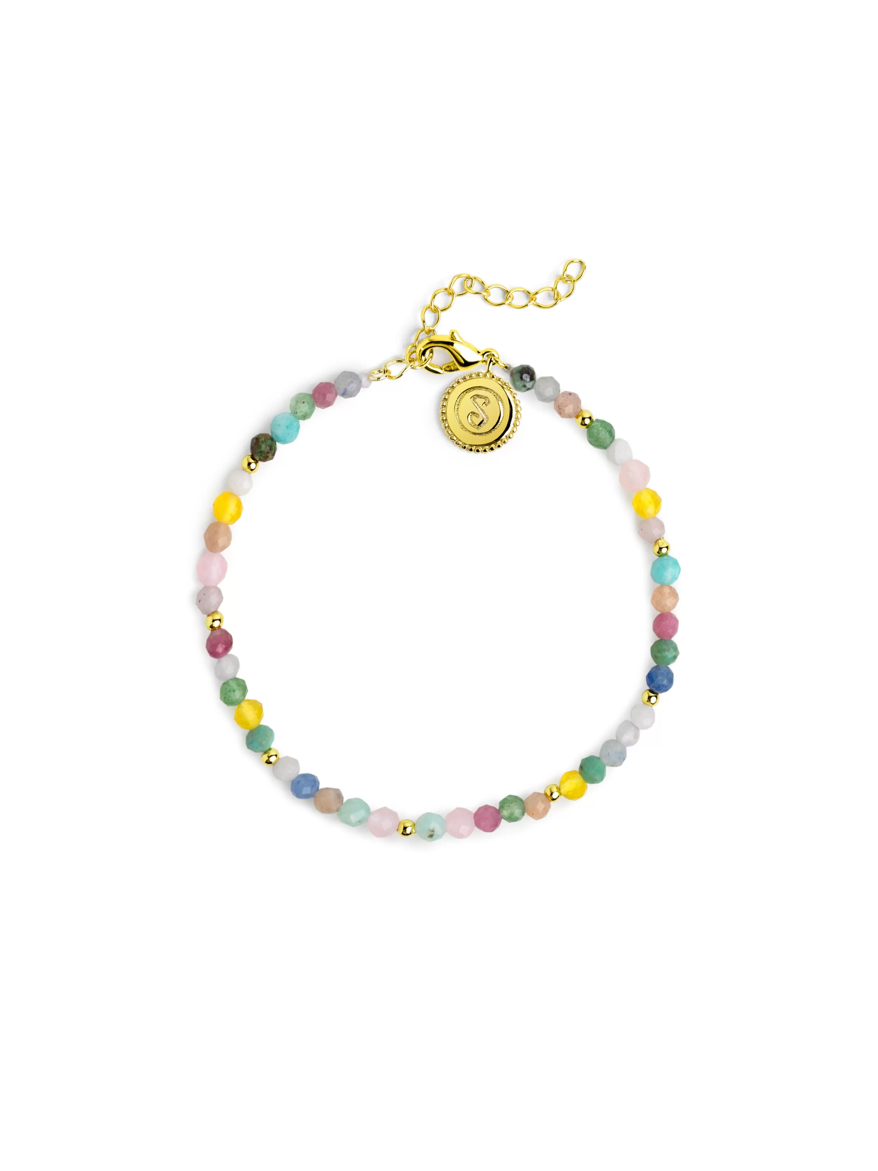 SINGULARU Pulsera Altea Dots Colors Bano Oro- Pulseras De Colores