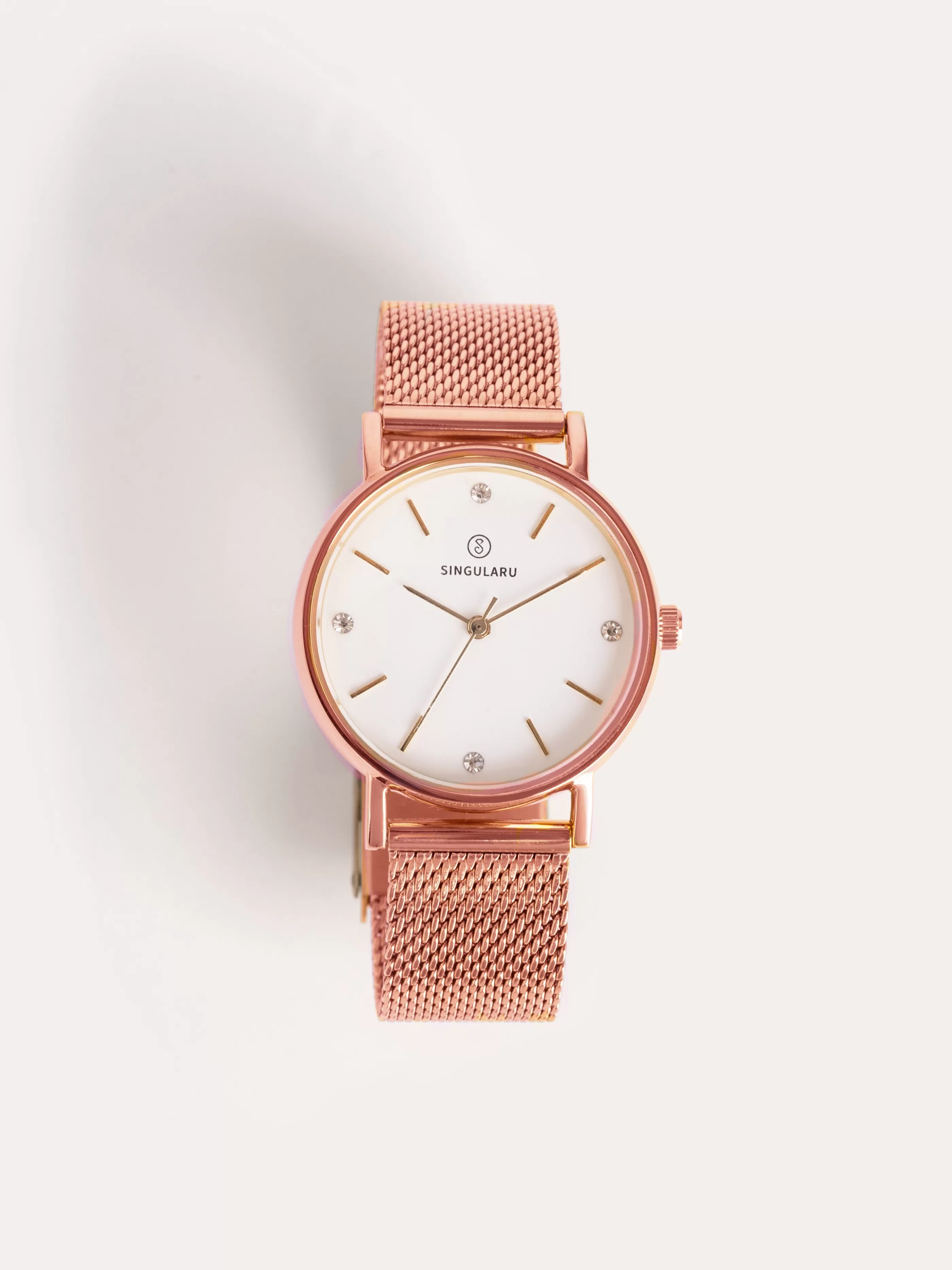 SINGULARU Reloj Iconic Acero Bano Oro Rosa- Accesorios