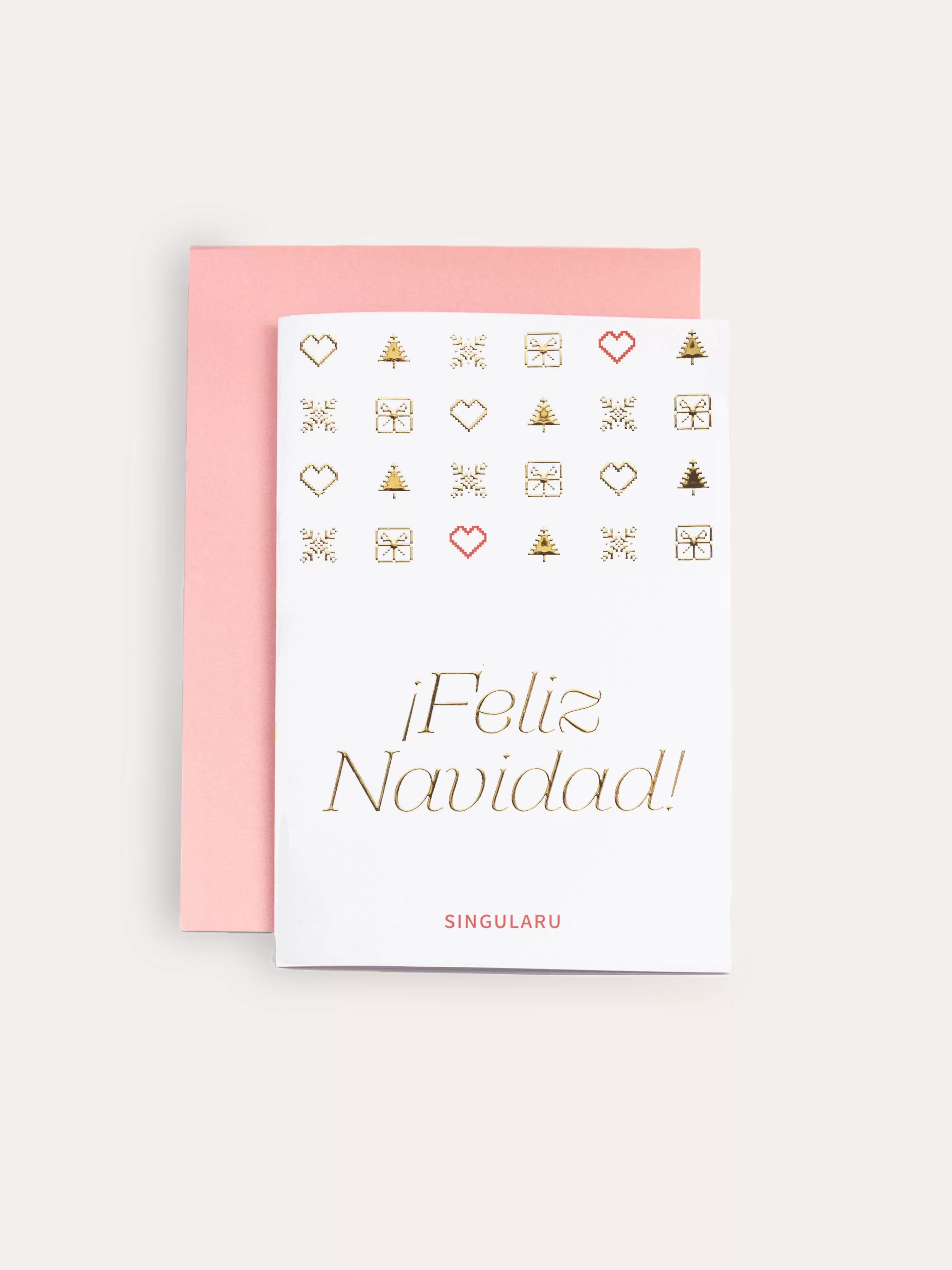 SINGULARU Tarjeta Feliz Navidad Iconos- Accesorios